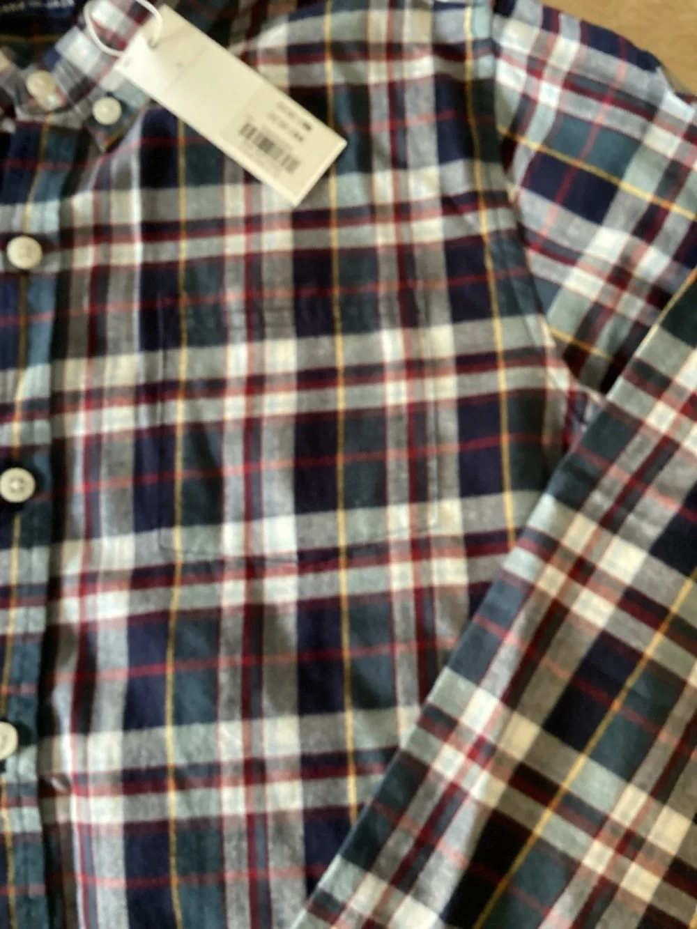 Janie and jacks nwt boys size 16 soft flannel burgundy and gray